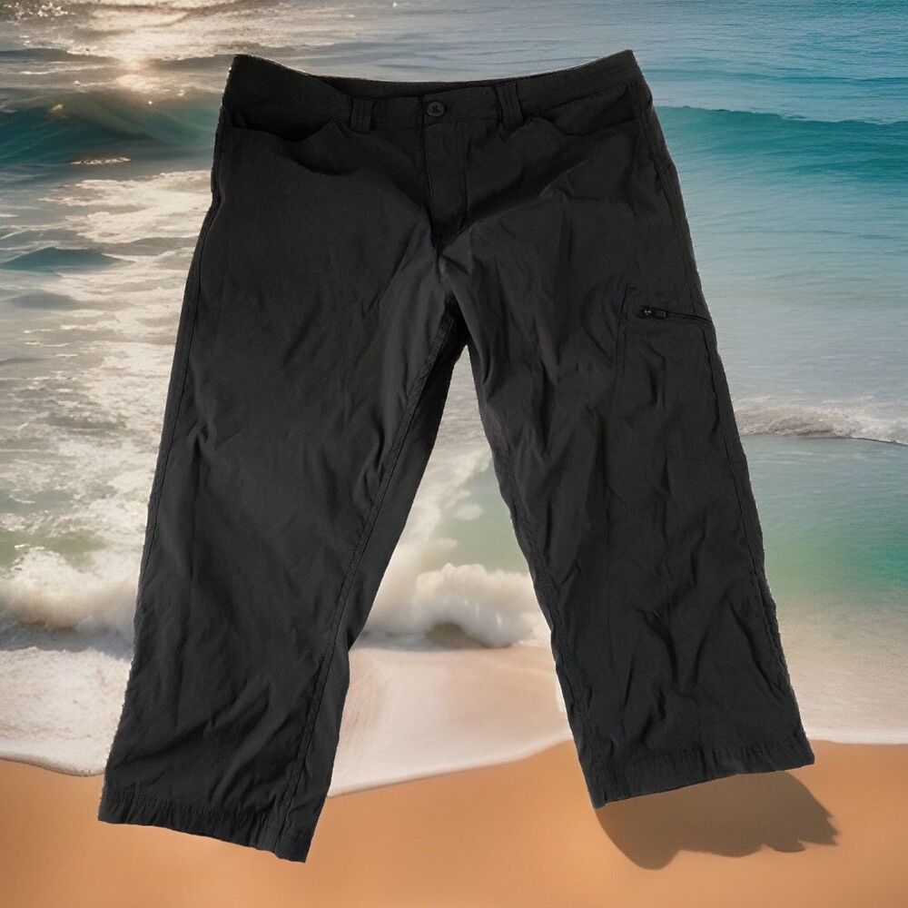 Eddie Bauer Women’s Cropped Hiking Pants Cargo Gray Size 14